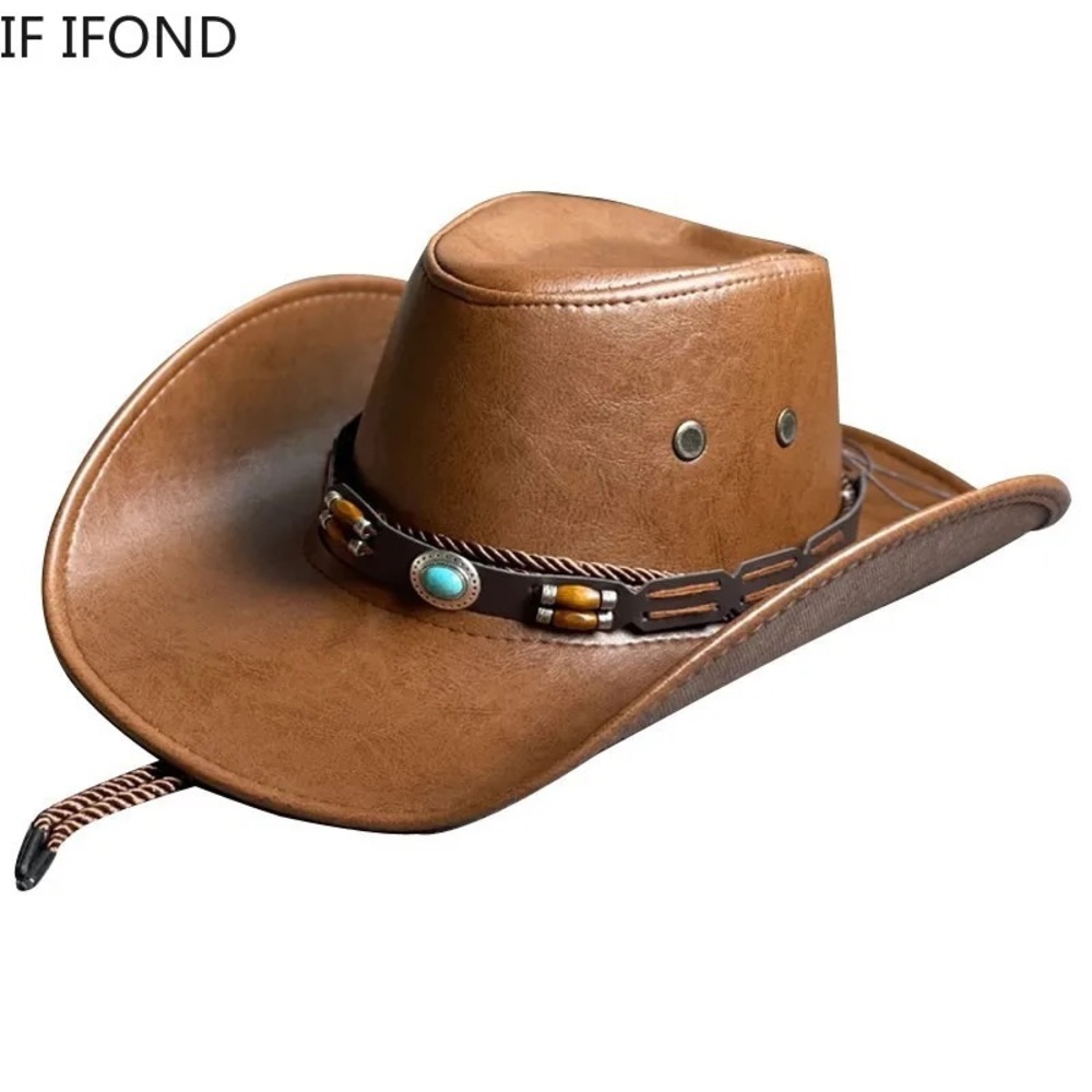 Cowboy hat unisex light brown